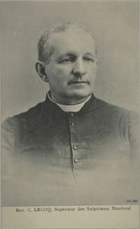 Original title:  Rev. C. Lecoq, Supérieur des Sulpiciens, Montréal [image fixe]