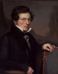 Original title:  Peter Rindisbacher (1806-1834). Oil painting by George Markham, 1830. Missouri History Museum