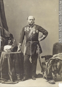 Original title:  Photograph Major General Sir Charles Ashe Windham, about 1880 1875-1885, 19th century Silver salts on paper mounted on card - Albumen process 13.9 x 10 cm Gift of Mr. Stanley G. Triggs N-0000.817.4 © McCord Museum Keywords:  male (26812) , Photograph (77678) , portrait (53878)
