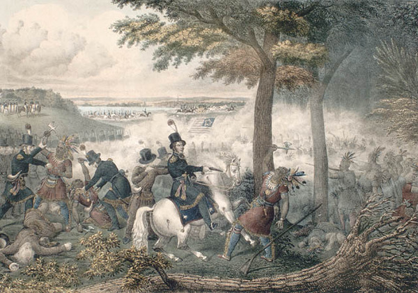 Titre original&nbsp;:  La bataille de Thames, 5 octobre 1813. 