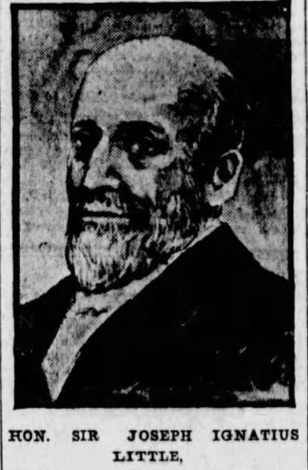 Original title:  Sir Joseph Ignatius Little - The Montreal Star, 18 July 1902, page 9.