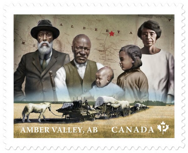 Original title:  Amber Valley, AB Canada Post stamp. Issue date: January 22, 2021.
