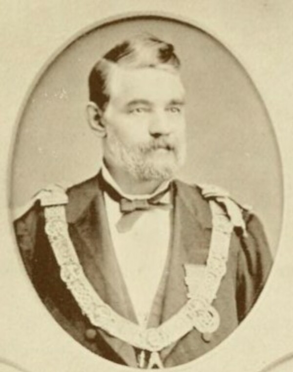 Original title:  John Hamilton Graham. From: Outlines of the history of freemasonry in the province of Quebec (Montreal, 1892).