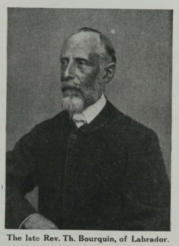 Original title:  Theodor Bourquin. Source: Memorial University of Newfoundland - Digital Archives Initiative: Labrador Inuit through Moravian Eyes - Missionary notes.