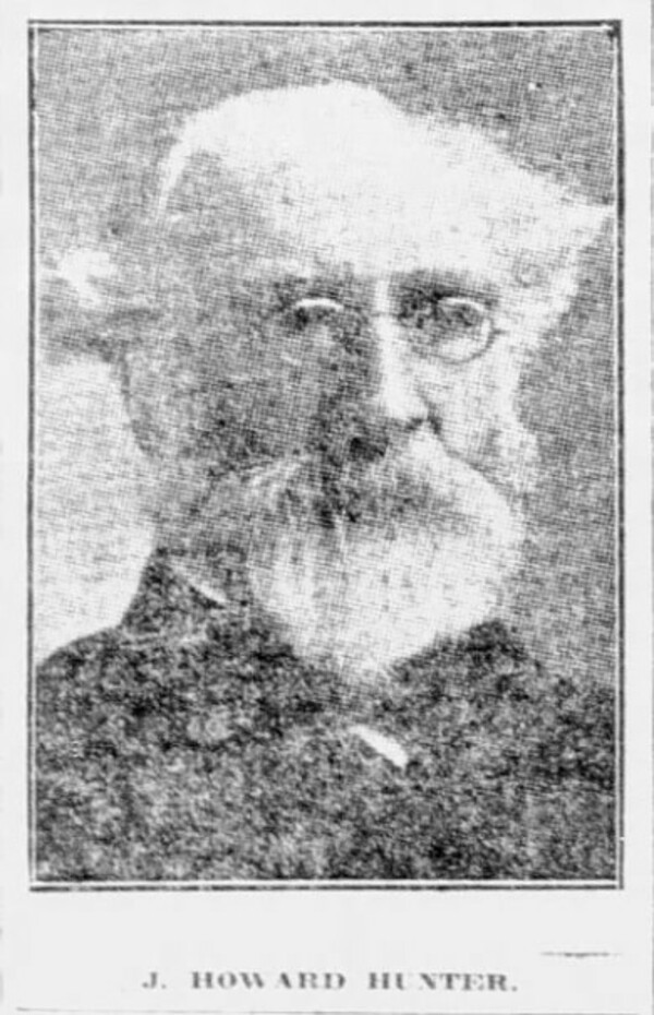Original title:  J. Howard Hunter. From: The Toronto Star, 7 October 1910, 12.