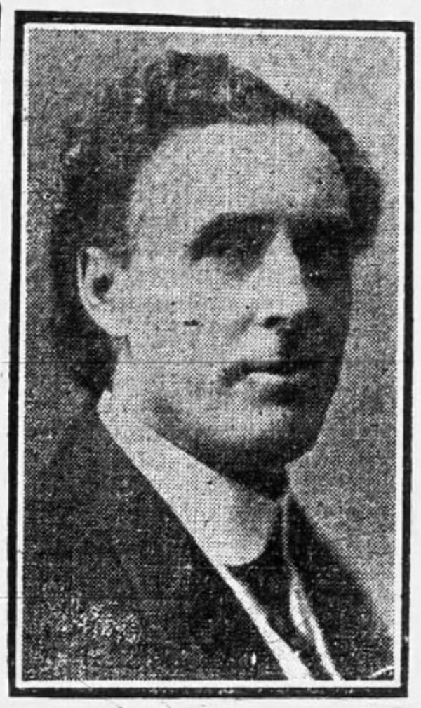 Original title:  John E. Hunter. Source: Waterloo Region Record, 18 March 1919, page 1.