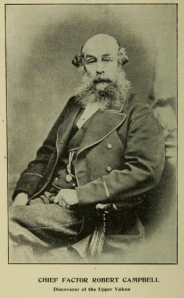 Titre original&nbsp;:  Robert Campbell. From: Sketch of the life and discoveries of Robert Campbell, chief factor of the Hon. Hudson's Bay company by George Bryce. The Manitoba Free Press Company, Winnipeg, 1898. Source: https://archive.org/details/sketchoflifedisc00bryc/page/n3/mode/2up