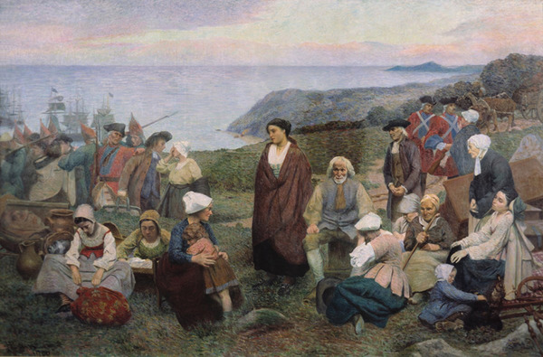 Titre original&nbsp;:    Description Français : La Déportation des Acadiens, par Henri Beau (1863-1949). English: The Deportation of the Acadians, by Henri Beau (1863-1949). Date 1900 Source http://www.ameriquefrancaise.org/fr/article-683/Le_camp_d%E2%80%99Esp%C3%A9rance,_les_r%C3%A9fugi%C3%A9s_acadiens_de_la_Miramichi,_1756-1761.html#.UPIovHcTSSo Author Henri Beau

