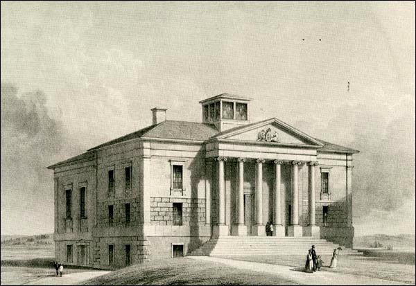 Original title:  Colonial Building, St. John's, 1851