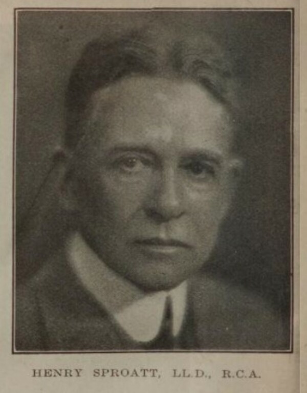 Titre original&nbsp;:  Henry Sproatt in Who's Who In Canada (1922), page 592. Source: https://archive.org/details/whoswhoincanada0000unse_z5z2/page/592/mode/2up 