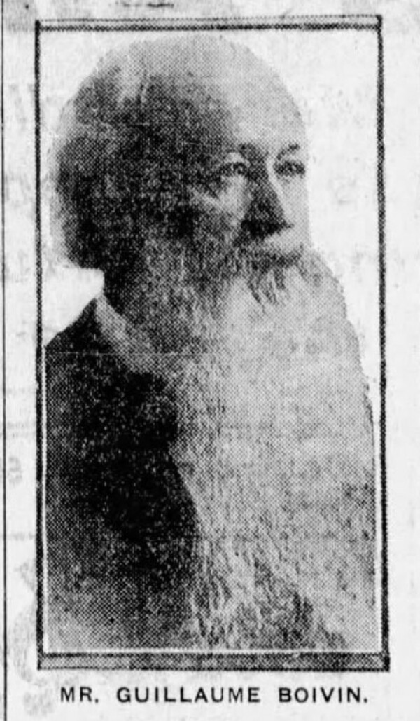 Titre original&nbsp;:  Guillaume Boivin. The Montreal Star, 28 June 1911, page 12.