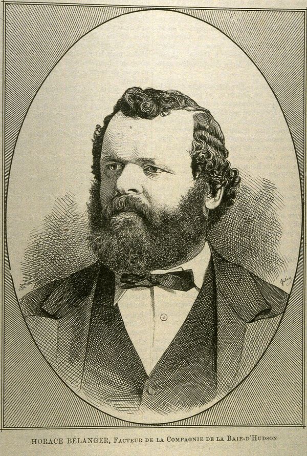Titre original&nbsp;:  Horace Bélanger, facteur de la compagnie de la Baie d'Hudson [image fixe] / Henri Julien