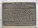 Original title: Plaque marking the site of Lount's hanging at King and Toronto Streets - Wikipedia